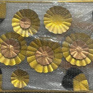 51* 27 inches  golden black metal wall art